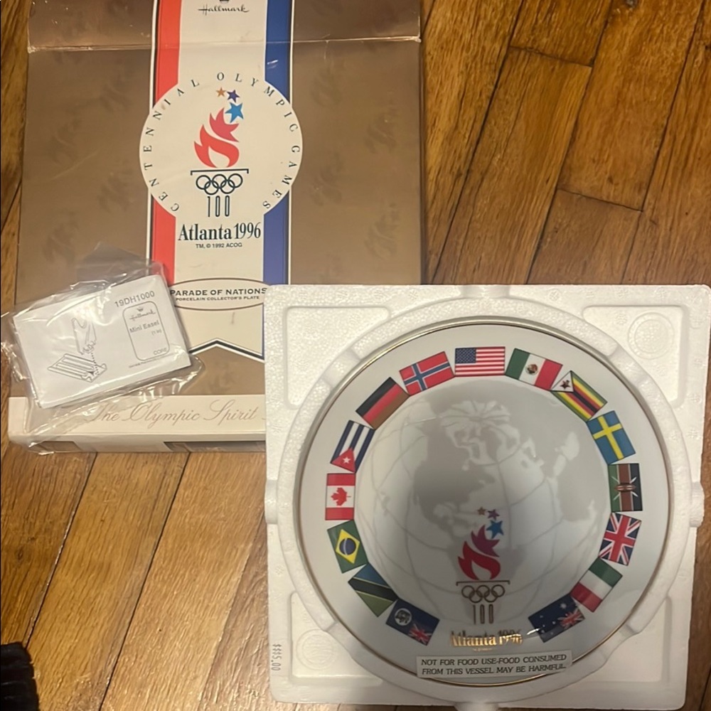 Vintage Atlanta 1996 Olympic Spirit Collection Porcelain Collector’s Plate